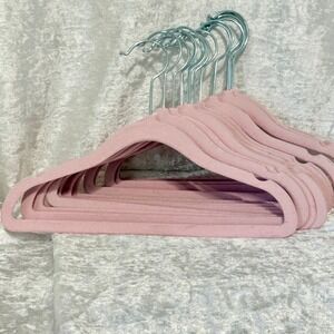 15‎ Pack Kids Velvet Hangers Non Slip Slim Space Saving Pink